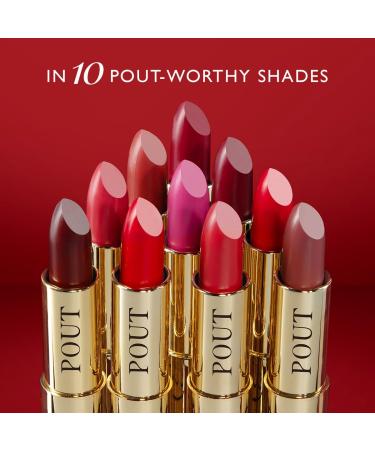 POUT by Karan Johar Tinted Plumping Lipstick - Glossy Petal Glow Finish Buildable Colour & Shine Moisturising Red Lipstick for Women 3.5g - Buy Online on GoSupps.com