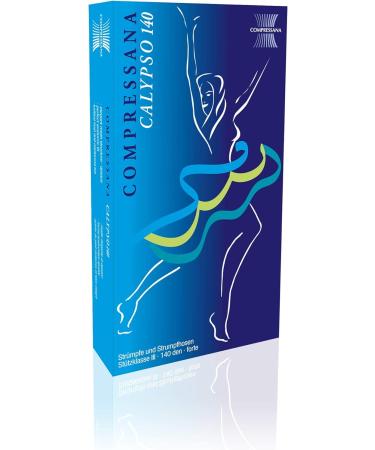 Compressana Calypso 140 Fine-Knit Support Tights - 15-18 mmHg Compression - Trendy Petrol Color - Size II (S 36-38) - International Shipping Available - Buy Online on GoSupps.com