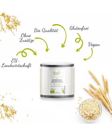 Organic Oat Drink Powder 250g - Gluten-Free No Added Sugar Organic Quality - Makes 2.5 Liters - Buy Online on GoSupps.com