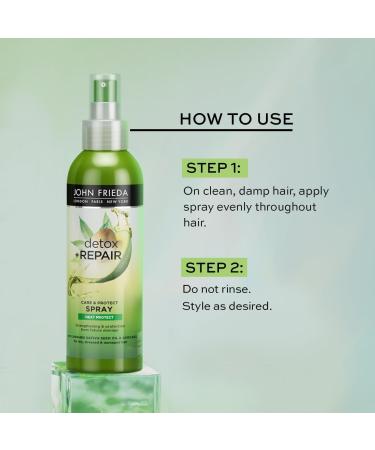 John Frieda Detox & Repair Care & Protect Heat Protection Spray 200 ml (Packaging may vary) - Buy Online on GoSupps.com