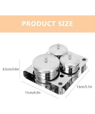 HAPINARY Skin 1 Set Nail Steel Bowl Nail Dappen Dish Dappen Dish for Acrylic Nails Acrylic Containers Mini Dappen Dish Monomer Dish Monomero Guasha Tool Stainless Steel Bowl Liquid - Buy Online on GoSupps.com