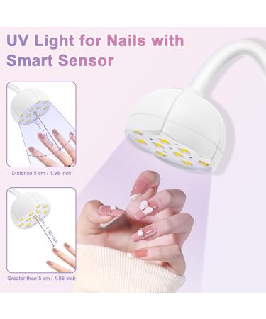ANRUI UV Light for Nails 36W Professional Mini UV Light for Gel Nails with Sensor Flash Cure Gel Nail Lamp Gooseneck with 3 Timers LED Nail Dryer for DIY at Home - Buy Online on GoSupps.com
