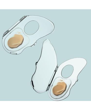 Clear Makeup Palette Foldable Multifunctional Foundation Palette Makeup Accessories Foundation Mixing Palette for Manicure Cream - Buy Online on GoSupps.com