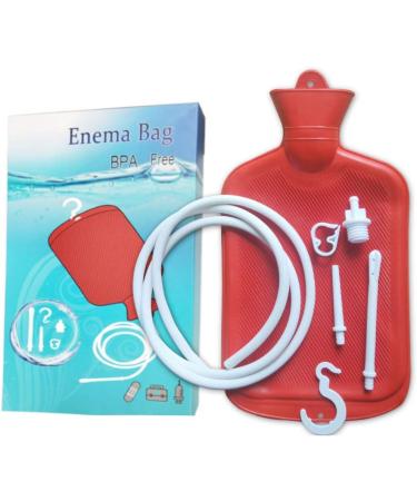 Best Colon Cleanse Enema Bag | 2 Quart Hot Water Bottle Coffee Shower Kit - Adult Enema for Home Use - Buy Online on GoSupps.com