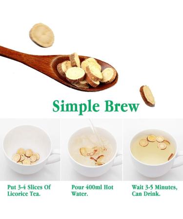 100% Dried Dried Licorice Tea Pure et Naturelle Chaude et naturellement sucr e Tisane de r glisse sans additifs sans caf ine v g talien Racine de r glisse 130G / 4.58oz - Buy Online on GoSupps.com