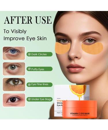 Chenduoran 60 pieces eye pads against dark circles vintamin C orange vitamin eye pads with collagen collagen antiaging eye pads with hyaluronic acid and collagen hyaluronic acid cooling eye pads organic woman Orange Vitamin C - Buy Online on GoSupps.com
