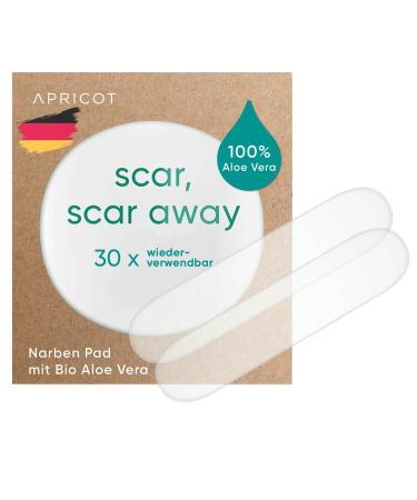 APRICOT Scar Pads with Organic Aloe Vera for Wound Healing Hypertrophic Scars C-Section Scars Silicone Patches for Scars Vegan & Cruelty-Free