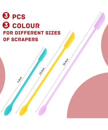 Makeup Spatula Reusable Beauty Spatula Mini Silicone Spatulas Makeup Scraper Makeup Long Spoon for Jam Jar Cosmetic Bottles Thin Bottles and Narrow Can - Buy Online on GoSupps.com