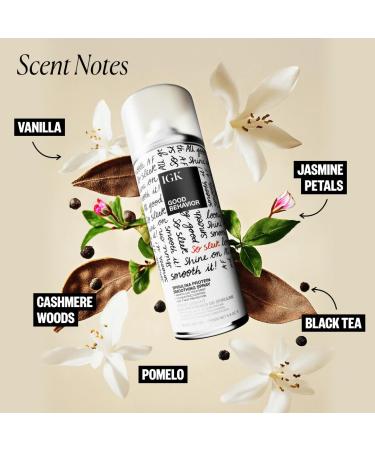 IGK GOOD BEHAVIOR Set | 4-in-1 Prep Spray + Spirulina Protein Smoothing Spray | Frizz Control + Heat Protectant | Vegan + Cruelty Free Good Behaviour 5.6 Fl Oz + 7 Fl Oz (Pack of 2) - Buy Online on GoSupps.com