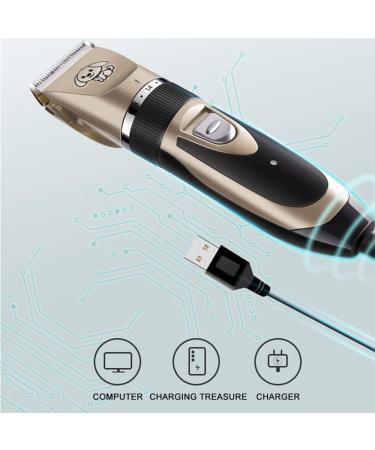 Electric Pet Grooming Clippers Rechargeable Cordless Pet Fur Grooming Trimmer Kit set Low Noise Low Vibration Professional Pet Dogs and Cats Grooming Trimmer Kit  - Buy Online on GoSupps.com