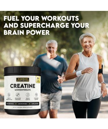 Creatine Monohydrate Powder 1 lb - ISO Certified Vegan Micronized 100 Servings | Boost Muscle Energy & Cognitive Function - Buy Online on GoSupps.com