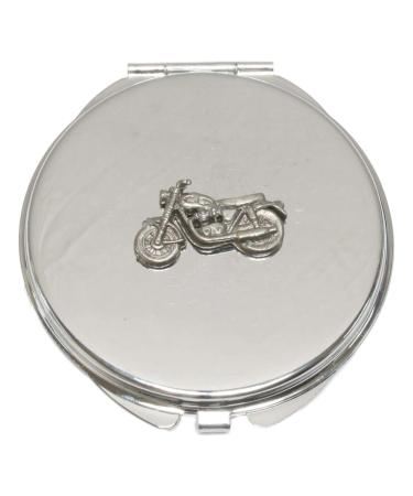 Vintage Motorbike Compact Mirror Handbag Gift With Free Engraving 386