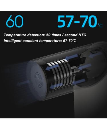 Cordless Hair Dryer Hot Cold Air Hairdryer 3000mAh Rechargeable Foldable Blow Dryers for Home Trable US Plug 100 240V (Blue) - Buy Online on GoSupps.com