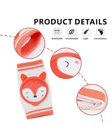 Baby Knee Pads - 2 Pcs Breathable Anti-Collision Protectors for Crawling and Learning to Walk | Toddler & Baby Knee Warmers - Buy Online on GoSupps.com