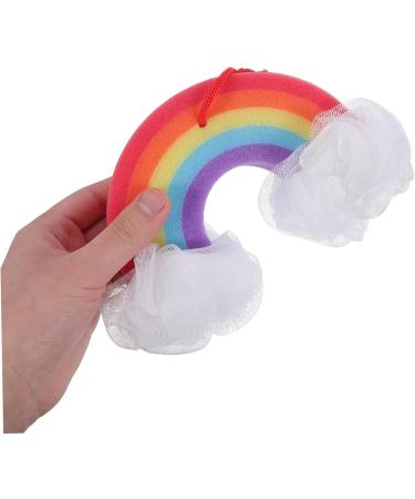 Buy 2pcs Rainbow Bath Sponges - Exfoliating Mesh Pouf Shower Balls for a Luxurious Bath Experience | Bath Accessories & Loofah Scrubber - Buy Online on GoSupps.com