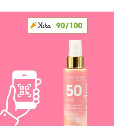  Alphanova ALPHANOVA DAILY SUN - SPF50 Shimmering Pink Sun Oil - SUN GLOW - natural - eco-friendly - 125ml - Buy Online on GoSupps.com