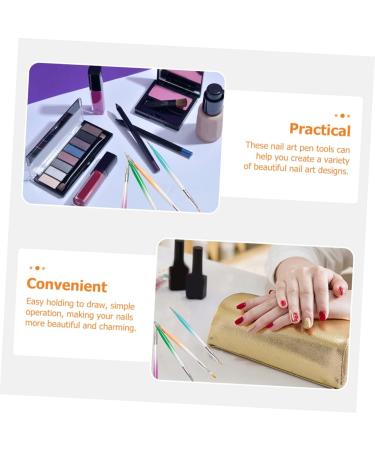 minkissy 4 Sets Nail Pen Carved Aluminum Painting Pen - Buy Online on GoSupps.com