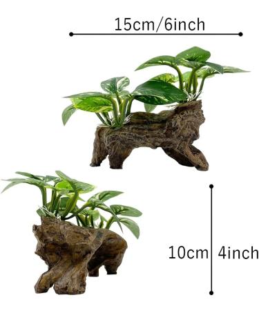 Buy Smoothedo-Pets Aquarium Decorations - Betta Silk Blade Pad Artificial Driftwood & Shell Accessories for Goldfish | International Shipping Available - Buy Online on GoSupps.com