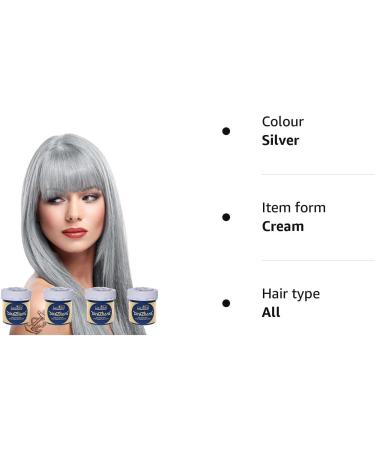 La Riche Directions Silver Semi-Permanent Hair Color 88ml Tub - Pack of 1 - Buy Online on GoSupps.com
