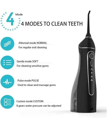 GeRRiT Cordless Water Flosser - Portable 200ML Dental Oral Irrigator Rechargeable & IPX7 Waterproof for Braces & Bridges Care | International Shipping - Buy Online on GoSupps.com