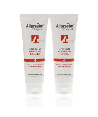 Allpresan 2 x 125ml Lipidic Ointments #4 for Calluses and Cracks for Daily Care for Callous Feet