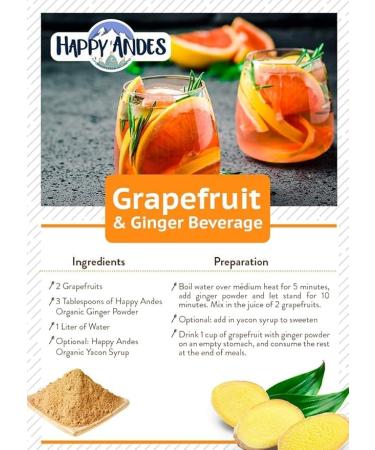 HAPPY ANDES USDA Organic Ginger Root Powder Pure Ground Dried Root Highly Aromatic 100% from Peru 1 lb. - Buy Online on GoSupps.com