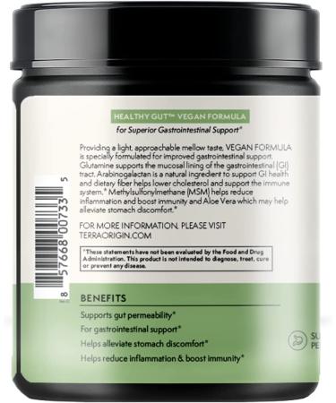 Terra Origin Healthy Gut Vegan Protein Powder - 8.7 oz for Digestive Wellness - Buy Online on GoSupps.com