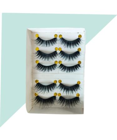 Housoutil 5 Pairs False Eyelashes False Lashes Banana Hair Claw Clips Pink Makeup Eyelashes Elf Eyebrow Pencil Fake Eyelashes Tape Dispenser Natural False Magnetic Cotton Thread 3d - Buy Online on GoSupps.com