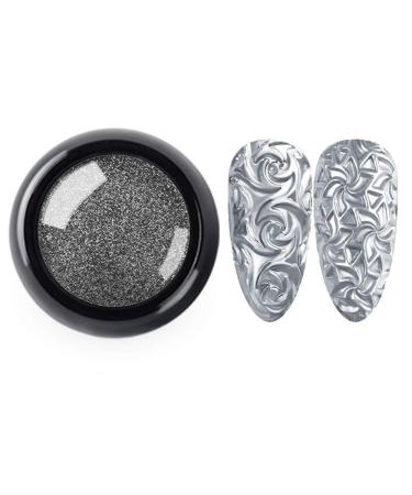 4D Sculpture Nail Art Silicone Molds - Glitter Powder PVC Soft Glue DIY Decoration Accessories (9 Pieces) - Magic Mirror & Titanium Powder for Stunning Designs - Buy Online on GoSupps.com