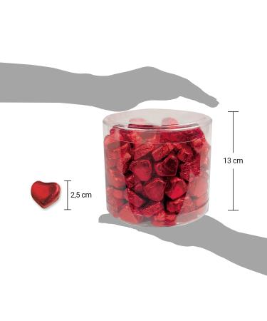 150 Red Chocolate Hearts - Romantic Gifts from Paris | International Shipping Available - Buy Online on GoSupps.com