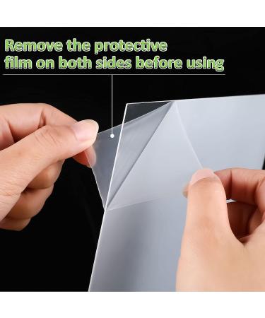 40 Pieces Clear Acrylic Sheets with Protective Paper - 7x5x0.04 Inch PETG Panels for Crafts & Picture Frame Replacement - Buy Online on GoSupps.com
