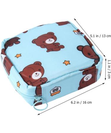 Gleavi Brown Bear Cosmetic Organizer Bag for Women - Makeup Storage & Coin Holder - Multi-Purpose Travel Pouch - Buy Online on GoSupps.com