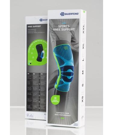 Knee Support with Silicone Ring by Bauerfeind - Adjustable for Left or Right Knee - Pink M | Shop Internationally - Buy Online on GoSupps.com