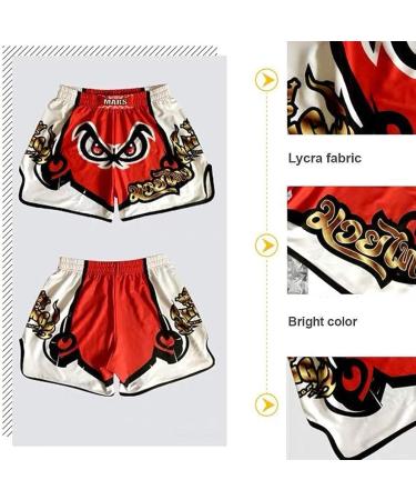 O2TEE American Flag Muay Thai Shorts Combat Fight MMA Boxing Trunks - White Line Flag 3XL - Buy Online on GoSupps.com