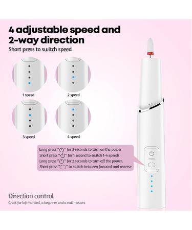 Professional Electric Nail Miller Set | 15000 RPM Adjustable Speed | Perfect for Manicure & Pedicure | Ideal for Beginners & Experts - Buy Online on GoSupps.com