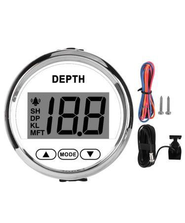 Dash Depth Sounder Depth Sounder Waterproof Dash Depth Sounder with White Backlight for Yachts and Boats depth gauge boat