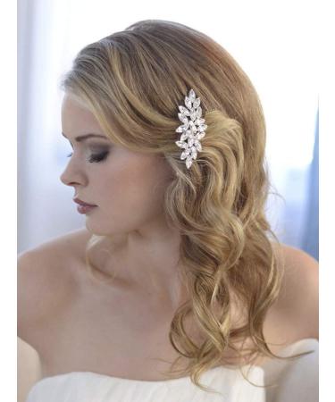 Bride Crystal Wedding Hair Comb - Rhinestone Hair Piece for Women and Girls - Buy Online on GoSupps.com