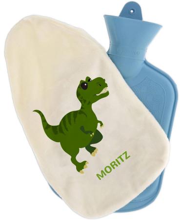 Personalized Dinosaur Hot Water Bottle | Cozy 800ml Cover for Kids & Adults - Perfect Gift Idea - Buy Online on GoSupps.com