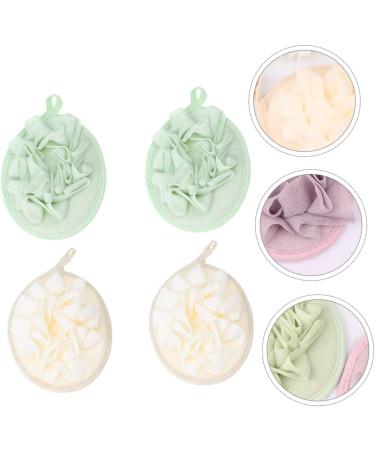 Angoily 4pcs Pure Flower Bath Balls - Loofah Sponges & Body Brushes for Shower & Bath - Enhance Your Bathing Experience - Buy Online on GoSupps.com