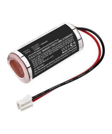 Synergy Digital Emergency Lighting Battery Compatible with DOM ENiQ Guardian S Emergency Lighting (Li-MnO2 3V 1350mAh) Ultra High Capacity Replacement for Verisure CR-2/3AZ Battery