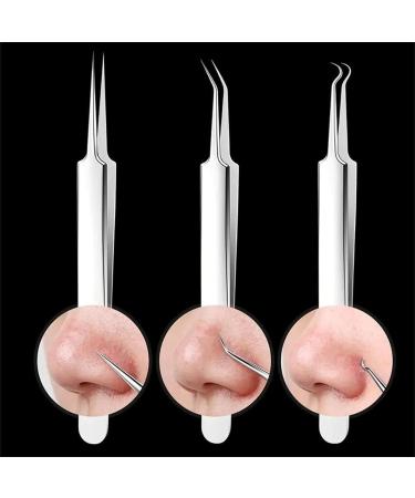 Usiveinborn Blackhead Remover New Usiveinborn Tweezers Stainless Steel Facial Blackhead Remover Tweezers (1set) - Buy Online on GoSupps.com