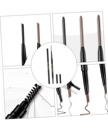 WOONEKY 2 1 Eyebrow Makeup Tools Automatic Rotating Pencil Rotating Eyebrow Makeup Pen Eyebrow Waterproof 1 count (Pack of 1) Brown - Buy Online on GoSupps.com