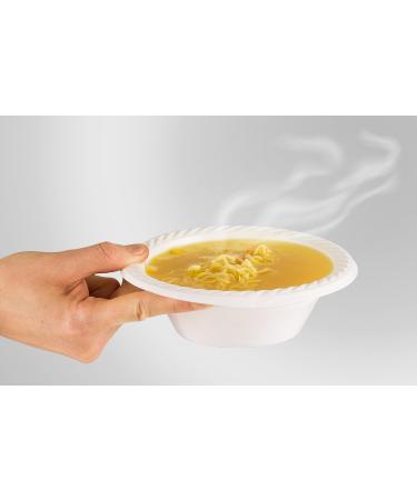 BluShine 12 Oz Disposable Plastic Soup Bowl Plates - 250 Pack | Heavy Duty & BPA-Free | Heat-Resistant & Soak-Proof - Buy Online on GoSupps.com