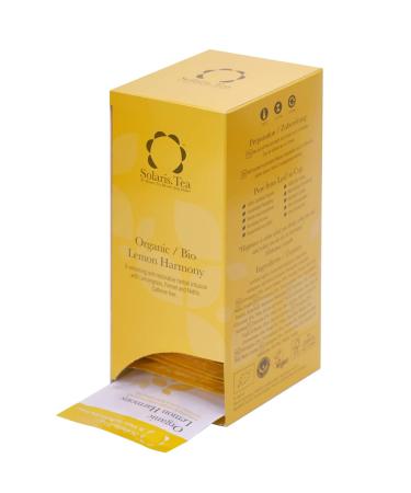 Solaris Tea Organic Lemon Harmony Herbal Tea - 40 Sewn Silk Tea Bags 60g - Premium International Shipping - Buy Online on GoSupps.com