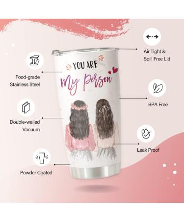 HOMISBES Best Friend Tumblers for Women - Gifts for Best Friends Women Birthday - Friendship Gifts for Women Friends  Friend Gifts  Bestie Gifts - You Are My Person Tumbler Cup 20oz Bestie You Are My Person - Buy Online on GoSupps.com