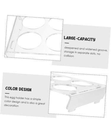 STOBAZA 1 Set Refrigerator Eggs Acrylic Egg Holder Egg Container Egg Storage Organizer Egg Tray Storage Box - Buy Online on GoSupps.com