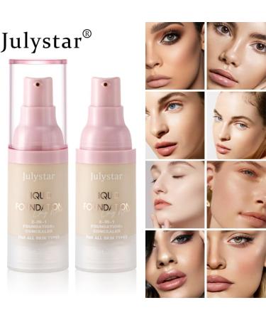 INTEROOKIE Liquid foundation concealer long-lasting non-makeup moisturizing and moisturizing vacuum foundation 2 - Buy Online on GoSupps.com