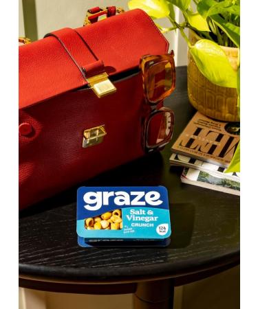 Graze - Salt & Vinegar Snacks - Healthy Snacks Alternative for Crisps Mixed Nuts & Pretzels - Ideal if you Love Corn Broad beans and Corn hoops mixed Savoury Vegan Snacks (18x28g pack) - Buy Online on GoSupps.com