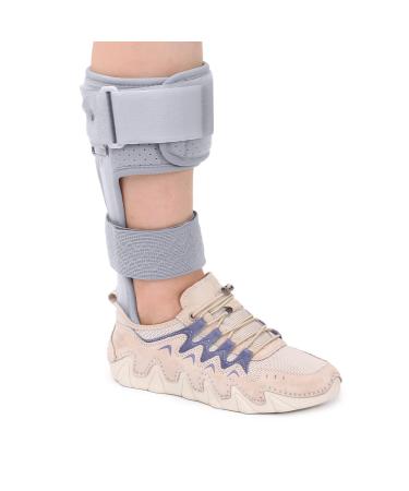 Medical AFO Foot Drop Brace - Drop Foot Braces for Walking - AFO Brace Walking with Shoe - Ankle Foot Orthosis for Stroke - Drop Foot Stabilizer Support for Men & Women Small-Left (Comfort) Small-Left Comfort