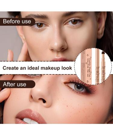 EIH1 2pcs freckle stick natural freckles makeup pen waterproof durable for natural and effortless sunken makeup - Buy Online on GoSupps.com